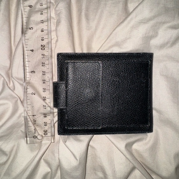 Celine Black Bifold With Gold Clasp Red Interior Wallet - Picture 11 of 11